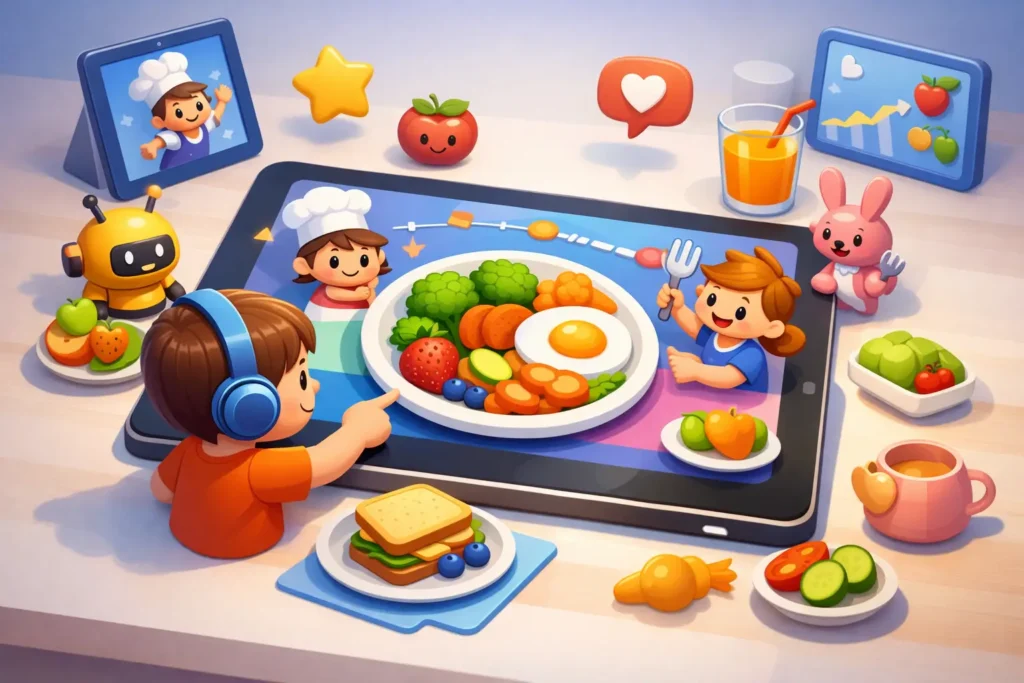 Why an Interactive Eating App for Children Helps