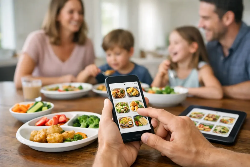 Kid Meal App Review for Calmer Family Dinners